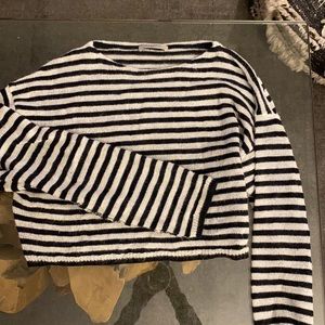 All saints striped sweater cropped